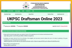 UKPSC Draftsman Recruitment 2023