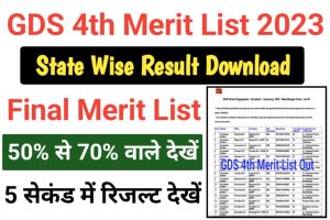 Indian Post GDS 4th Result 2023