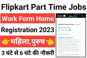Flipkart Work Form Home Part Time Jobs 2023