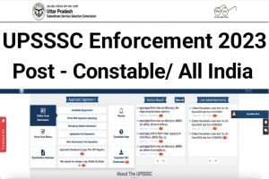 UPSSSC Enforcement Constable Recruitment 2023