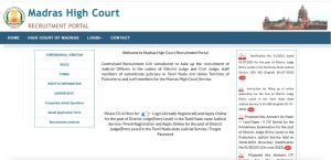 Madras High Court District Judge Recruitment 2023