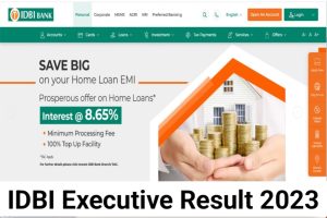IDBI Bank Executive Results 2023