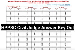 HPPSC Civil Judge Prelims Answer Key 2023 