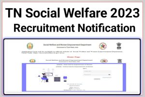 TN Social Welfare Recruitment 2023