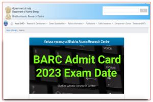 BARC Admit Card 2023