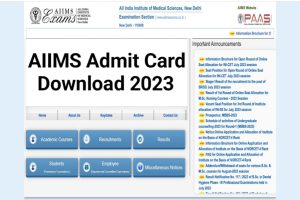 AIIMS Patna Non Teaching Admit Card 2023