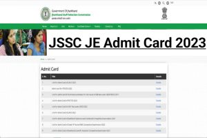 JSSC JE Admit Card Download 2023