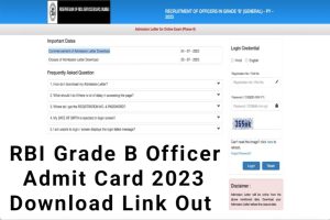 RBI Grade B Officer Phase 2 Admit Card 2023