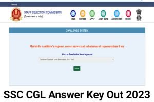 SSC CGL Answer Key 2023