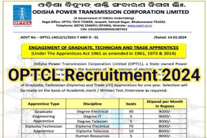 OPTCL Apprentice Recruitment 2024