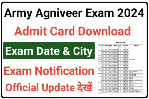 Indian Army Agniveer Exam Notification 2024 