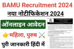 BAMU Recruitment 2024